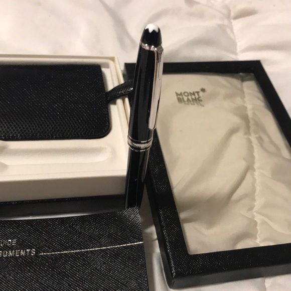 NEW - Mont Blanc Meisterstuck Platinum-coated ball pen - Picture 3 of 10